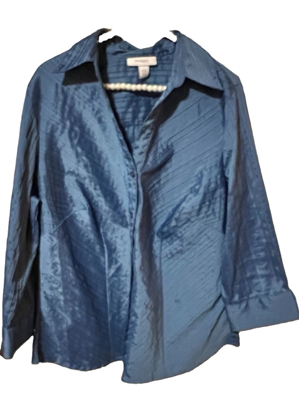 Dress Barn Women’s Button Up Blouse Sz 14/16 Chest 48